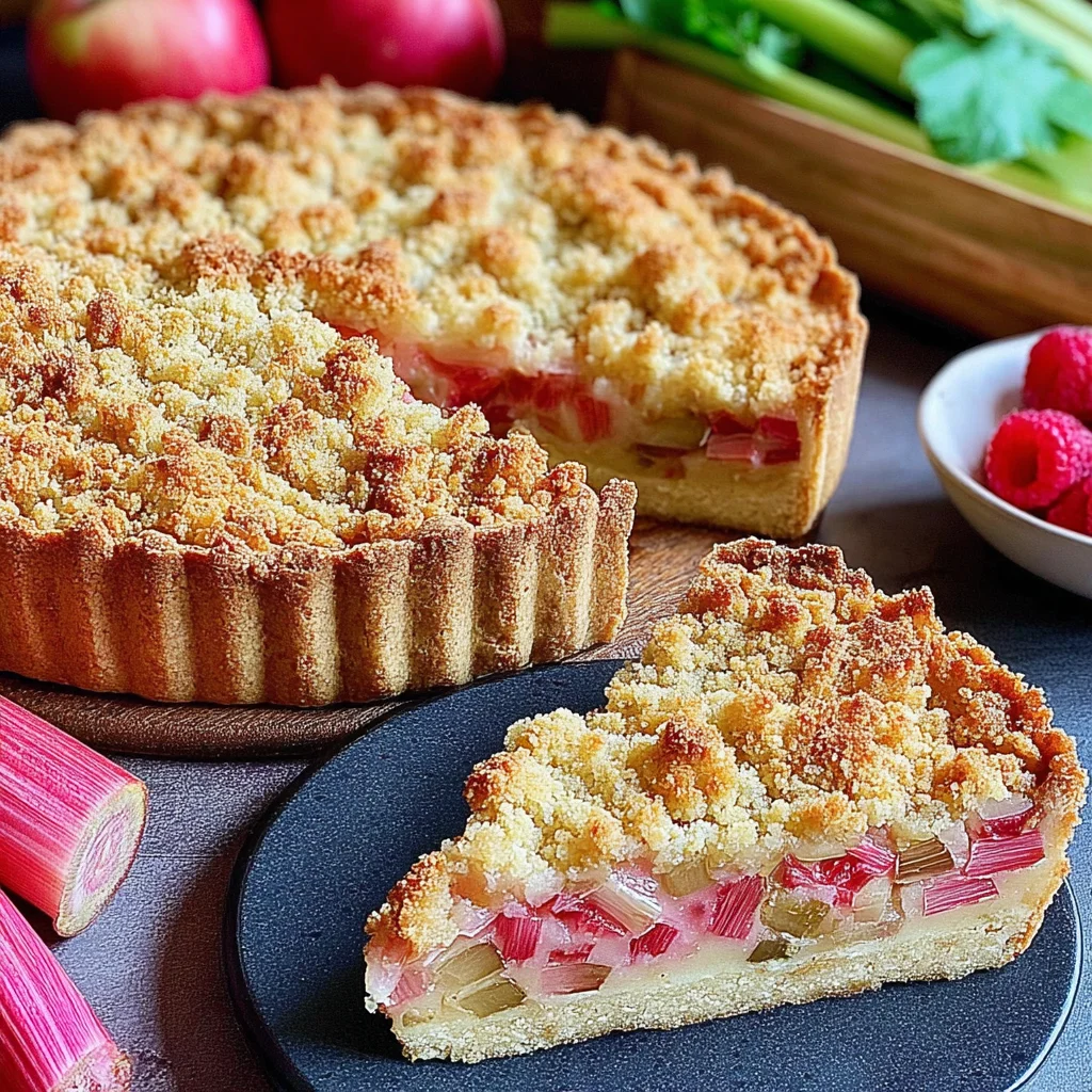Köstlicher Rhabarberkuchen mit Streusel – Das perfekte Rezept für den Frühling!