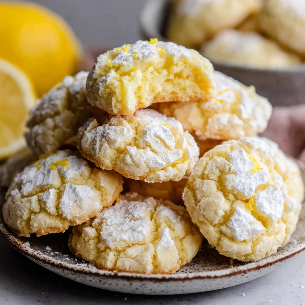 Unwiderstehliche Zitronen-Crinkle-Cookies: Das perfekte Rezept für fruchtigen Genuss!