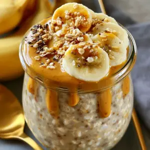 Bananen-Erdnussbutter Overnight Oats: Das einfache Rezept für dein perfektes Frühstück!