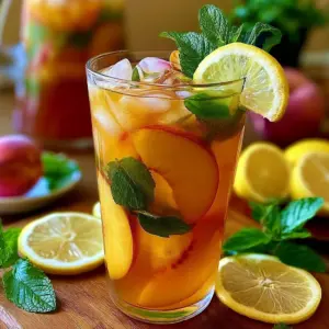 Erfrischende Pfirsich-Limonade: Das perfekte Rezept für heiße Sommertage!