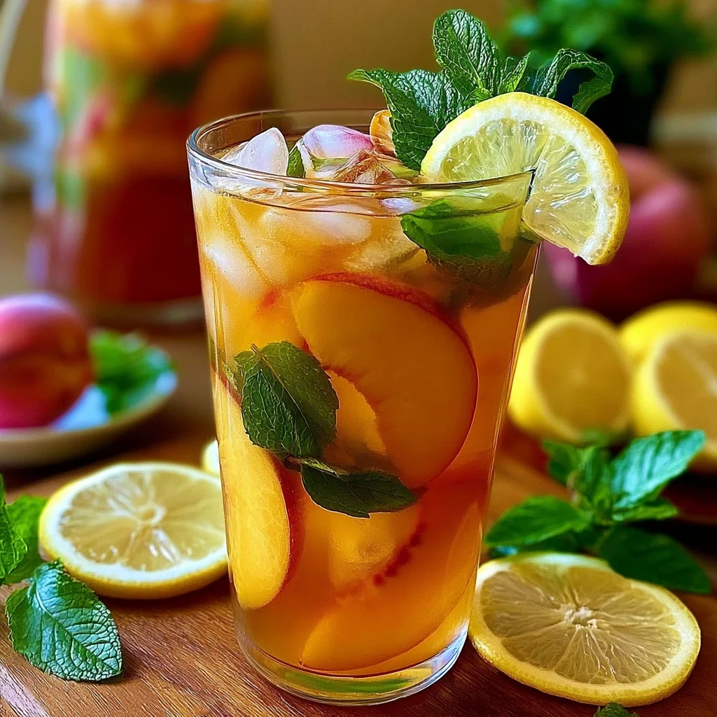 Erfrischende Pfirsich-Limonade: Das perfekte Rezept für heiße Sommertage!