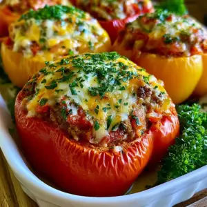 Herzhafter gefüllter Paprika Auflauf: Ein einfaches Rezept für ein bunten Genuss!