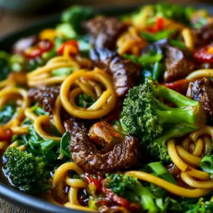 Knuspriges Rindfleisch mit Brokkoli-Nudeln: Das schnelle Rezept für ein gesundes Abendessen!