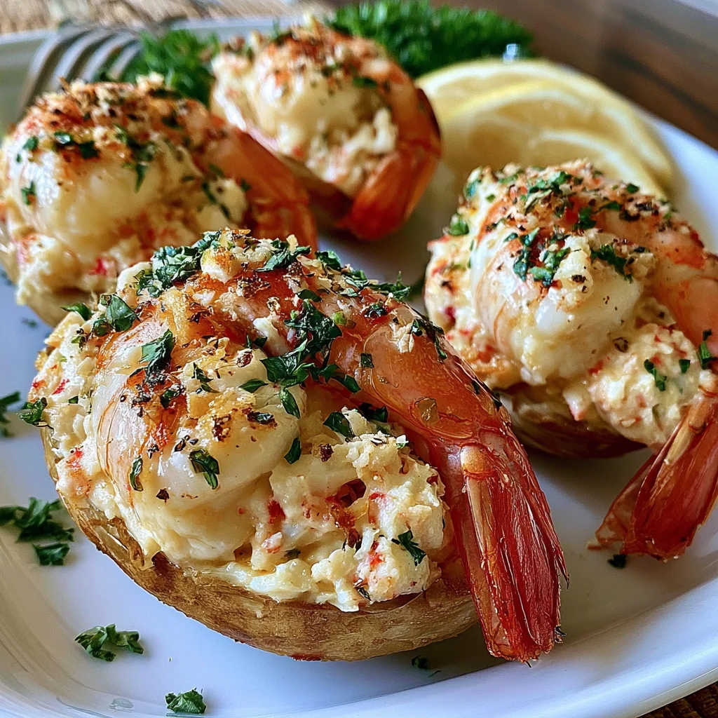 Köstliche gefüllte Garnelen mit Krabbensalat – einfaches Rezept für den perfekten Genuss!