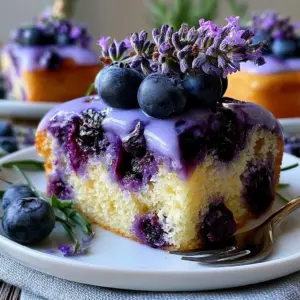 Köstliches Rezept für Mini Lavendel-Heidelbeer-Kuchen: Ein Stück Sommer für deine Kaffeetafel!