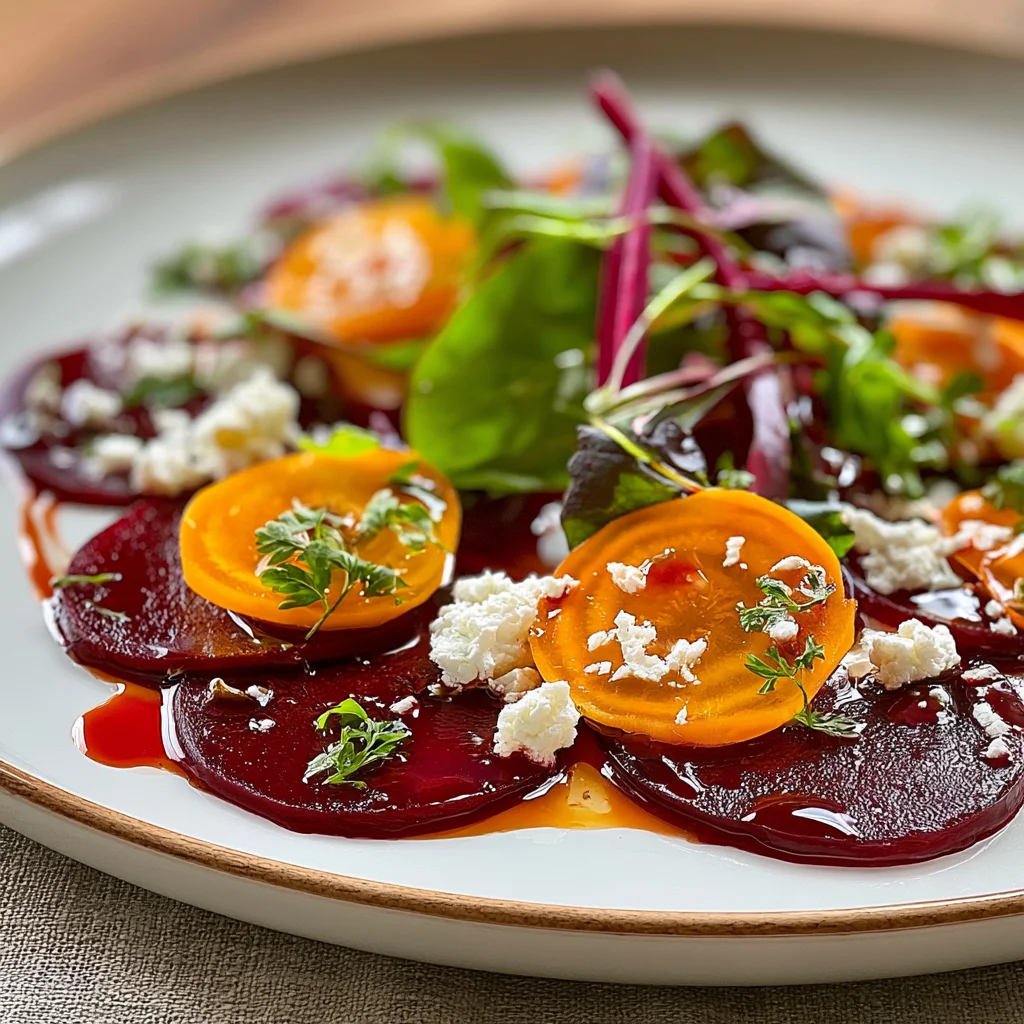 Köstliches Rote Bete Carpaccio Rezept für gesunde Genussmomente