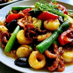 Schnell gebratener Tintenfisch mit schwarzer Bohne: Das einfache Rezept für ein Gourmet-Gericht!