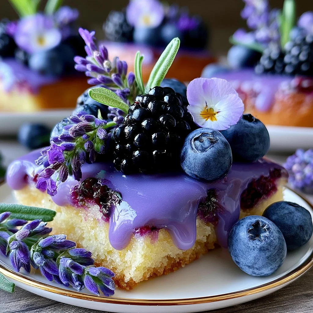 Verführerisches Rezept für Mini Lavendel-Heidelbeer-Kuchen: Ein Genuss für jeden Anlass!