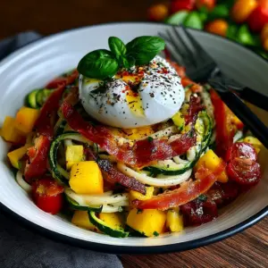 Zucchini Carbonara Rezept: Schnell, lecker und mit cremiger Burrata!
