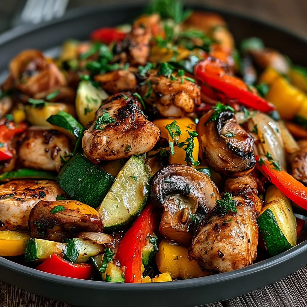 Gesunde Low-Carb Gemüsepfanne mit Geflügel: Schnelles Rezept für jeden Tag!
