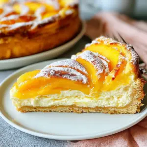 Himmlisches Pfirsich-Schmand-Kuchen Rezept für jeden Anlass!