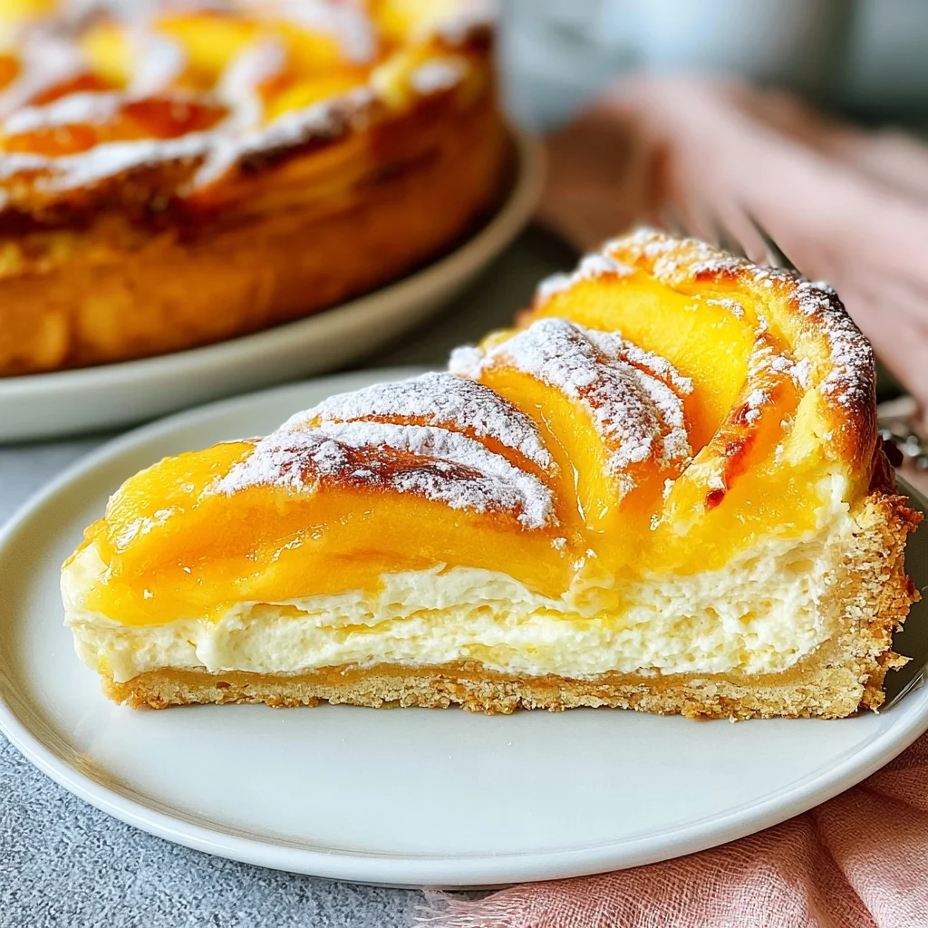 Himmlisches Pfirsich-Schmand-Kuchen Rezept für jeden Anlass!