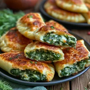 Köstliche Kartoffeltaschen mit Spinat-Frischkäse-Rezept für Genießer!