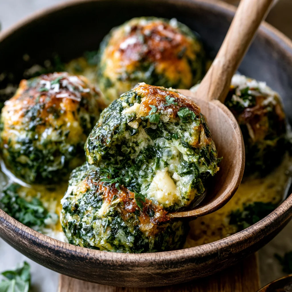 Köstliche Spinatknödel mit Parmesan: Das einfache Rezept für dein vegetarisches Highlight!