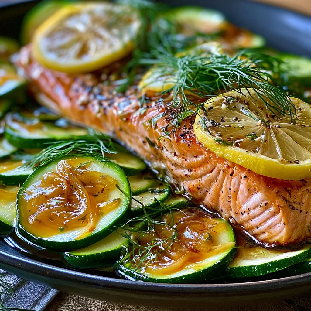 Schnelles Rezept für gebratenen Lachs mit Zucchini – gesund und lecker!
